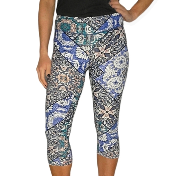 O'Neill Hybrid Leggings Floral Medium Blue - Picture 4 of 5